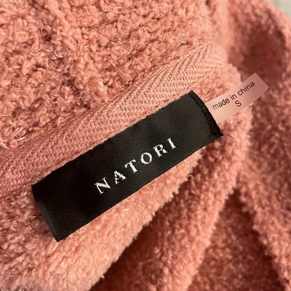 Natori Loungewear Soft Cozy Cardigan Dusty Pink Size X - Picture 3 of 8